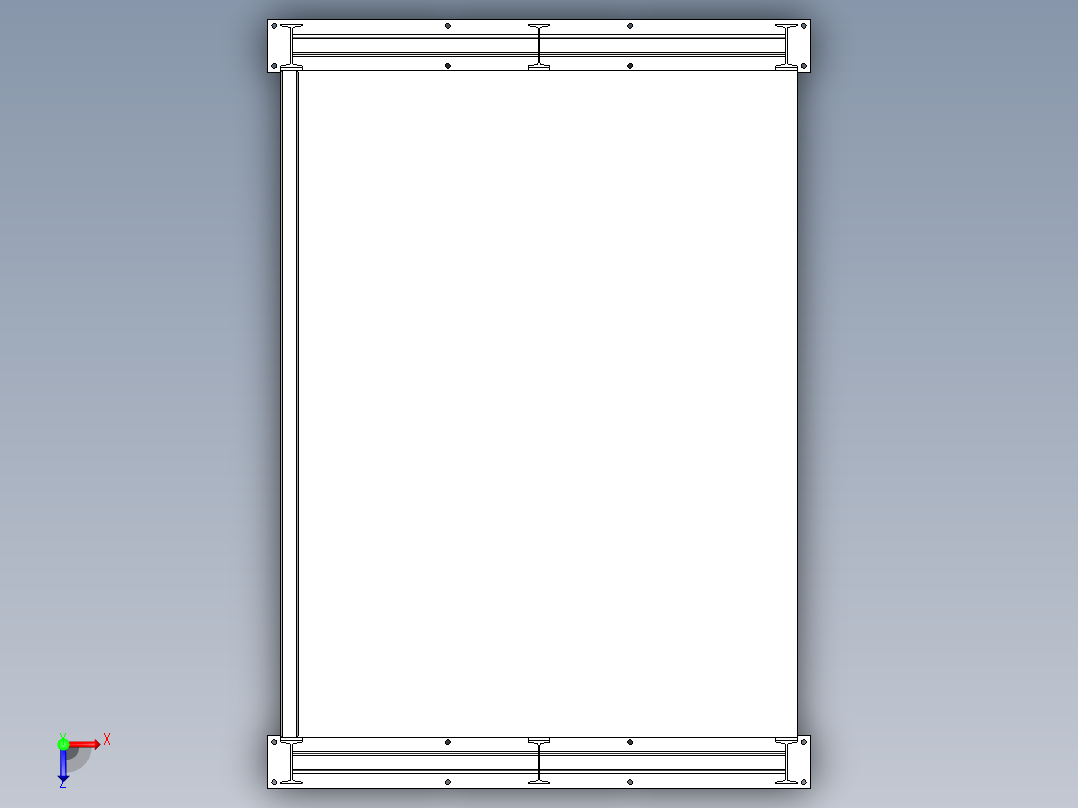 模具存放架模型图
