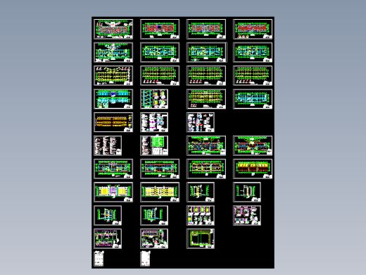 某地4层框架结构办公楼全套建筑及结构施工图