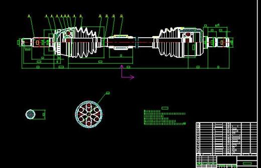 XO1-SUV后桥与多连杆后悬架CAD毕业设计图纸CAD838101缩略图