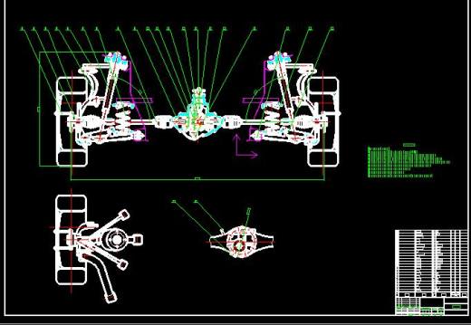 XO1-SUV后桥与多连杆后悬架CAD毕业设计图纸CAD838101缩略图