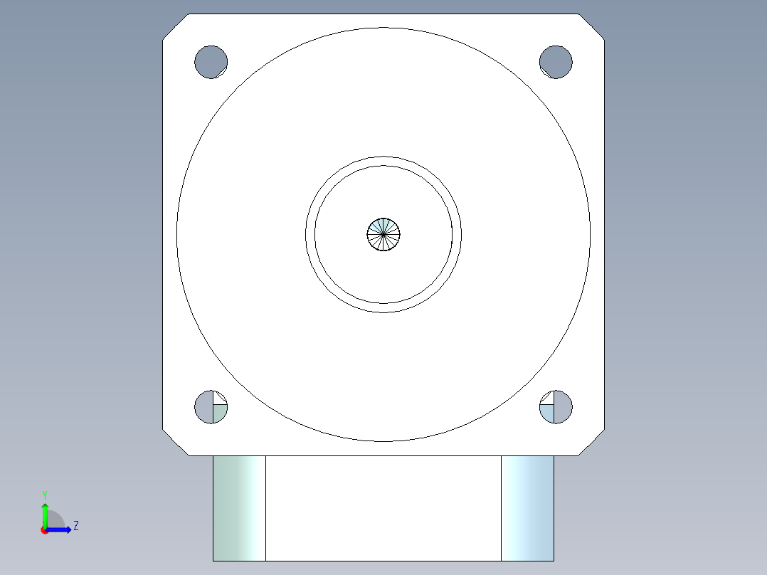 直齿ZPLX240-L2 35-114.3-200-M12.stp左视图