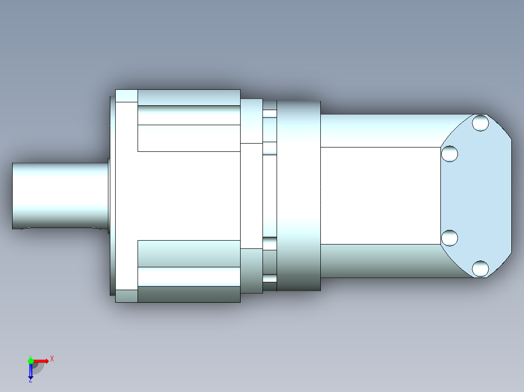 直齿ZPLX240-L2 35-114.3-200-M12.stp俯视图