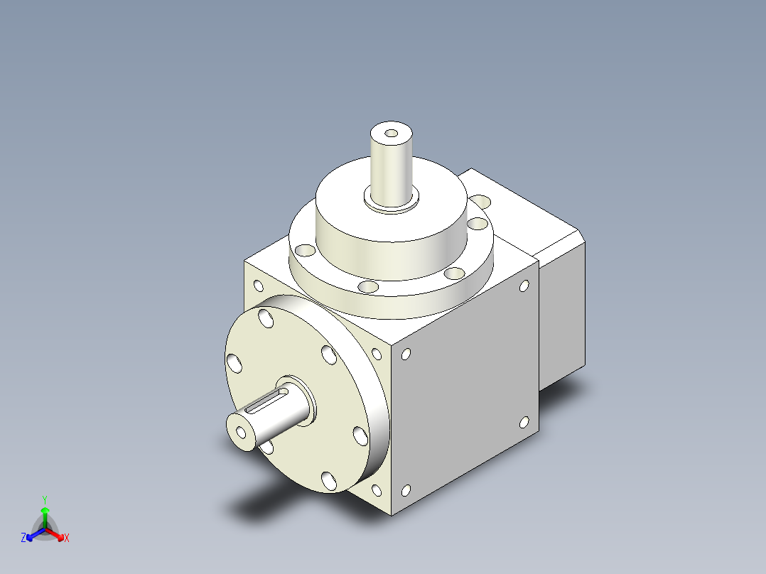 换向器PW110垂直输出-1 19-70-90-M6.stp主视图