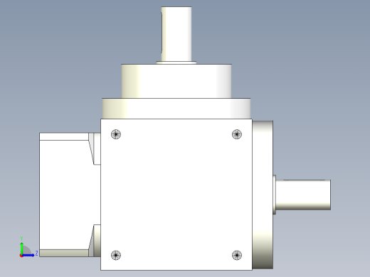 换向器PW110垂直输出-1 19-70-90-M6.stp左视缩略图
