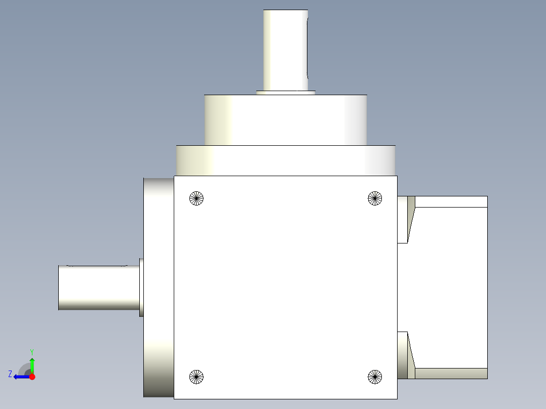换向器PW110垂直输出-1 19-70-90-M6.stp右视图