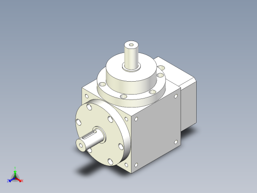 换向器PW110垂直输出-1 19-70-90-M6.stp正等轴测缩略图