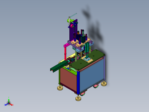 旋转焊口罩耳带的装置正等轴测缩略图