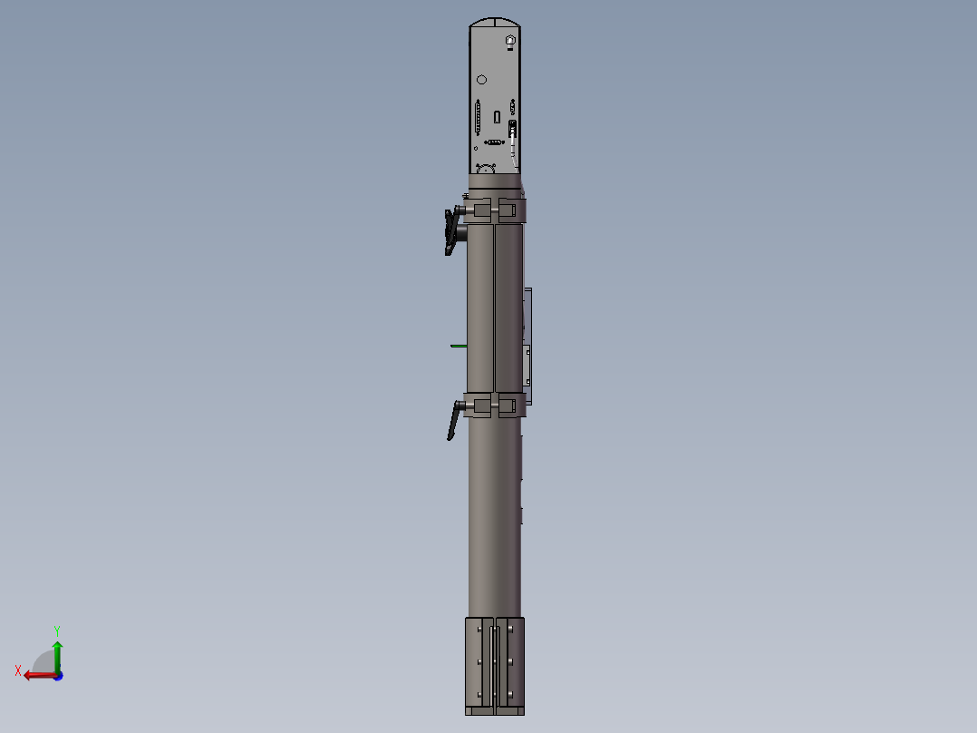 超声波焊接台三维模型后视图