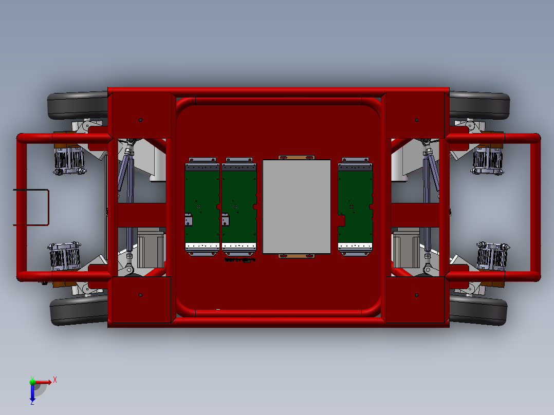 电动转运小车==879332==170俯视图