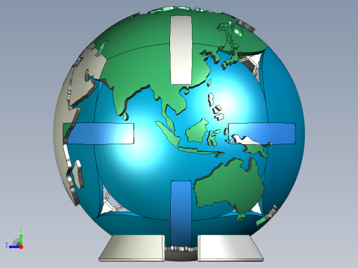 地球仪3右视缩略图