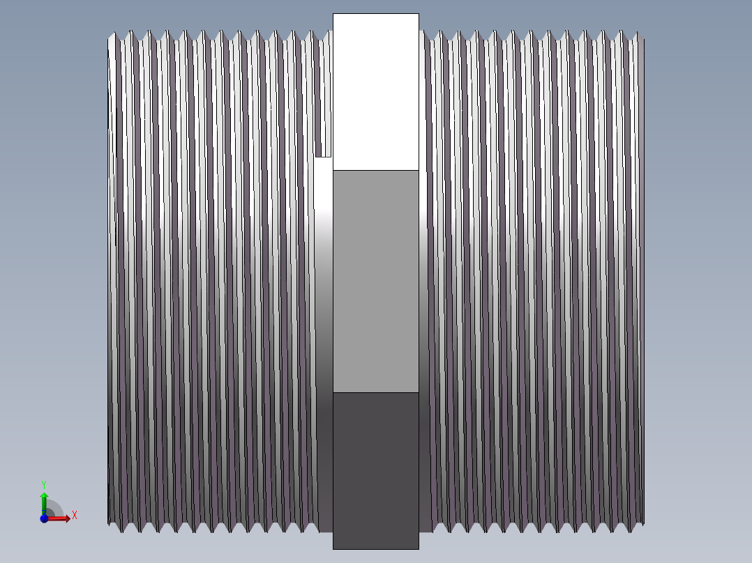 对丝-六角等径 DN50前视图