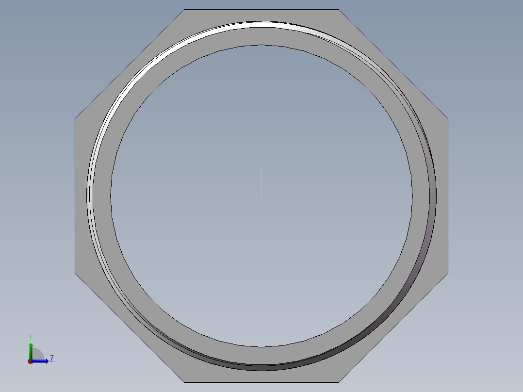 对丝-六角等径 DN50左视图