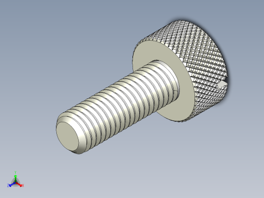 开槽滚花螺钉-M10 x 30mm