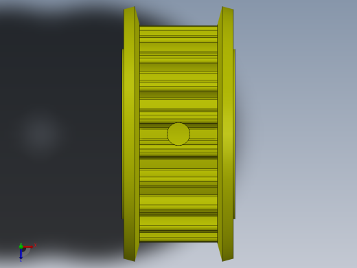 同步带轮HTPA20S5M100-A-N10俯视缩略图