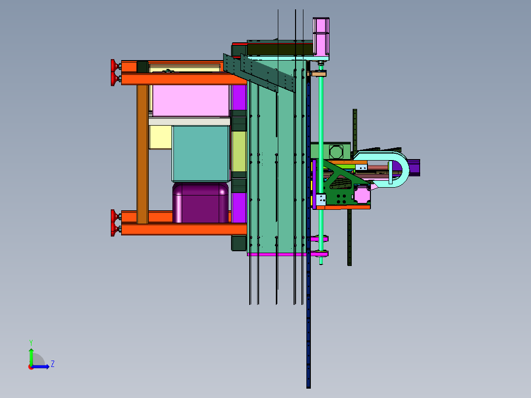 金属钻多功能铣床左视图