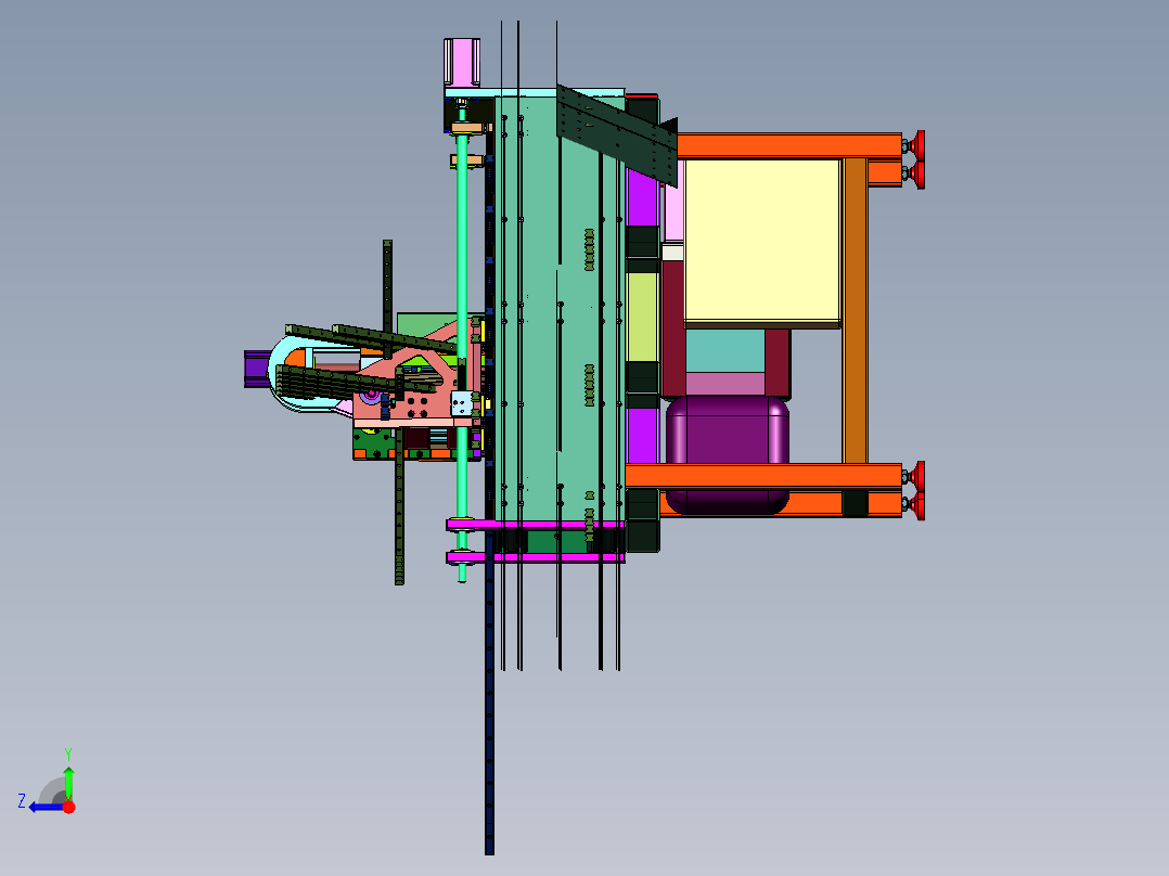 金属钻多功能铣床右视图