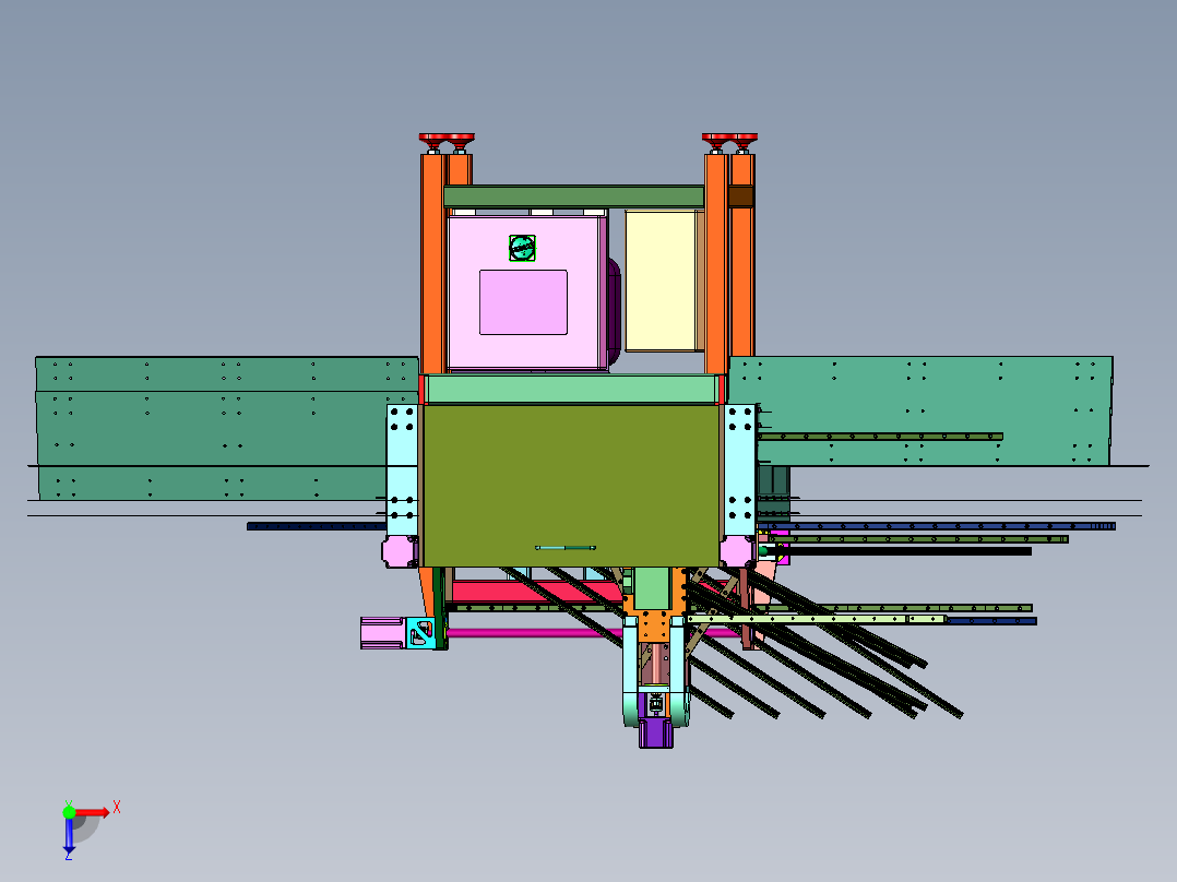 金属钻多功能铣床俯视图