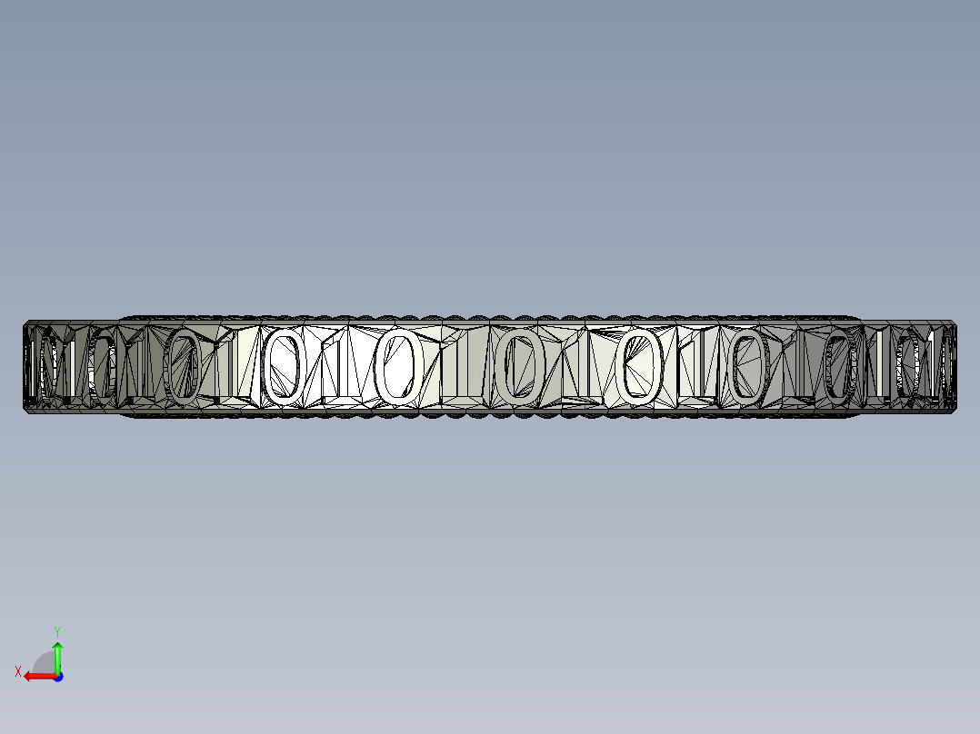 汉字硬币后视图