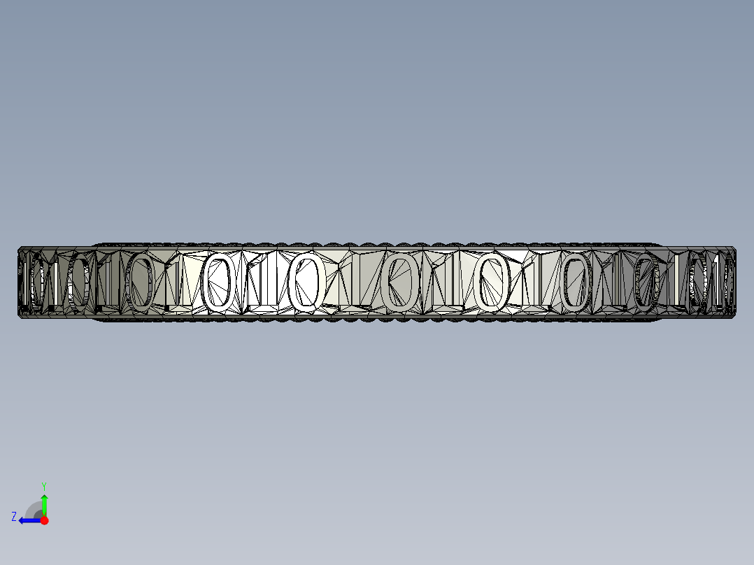 汉字硬币右视图