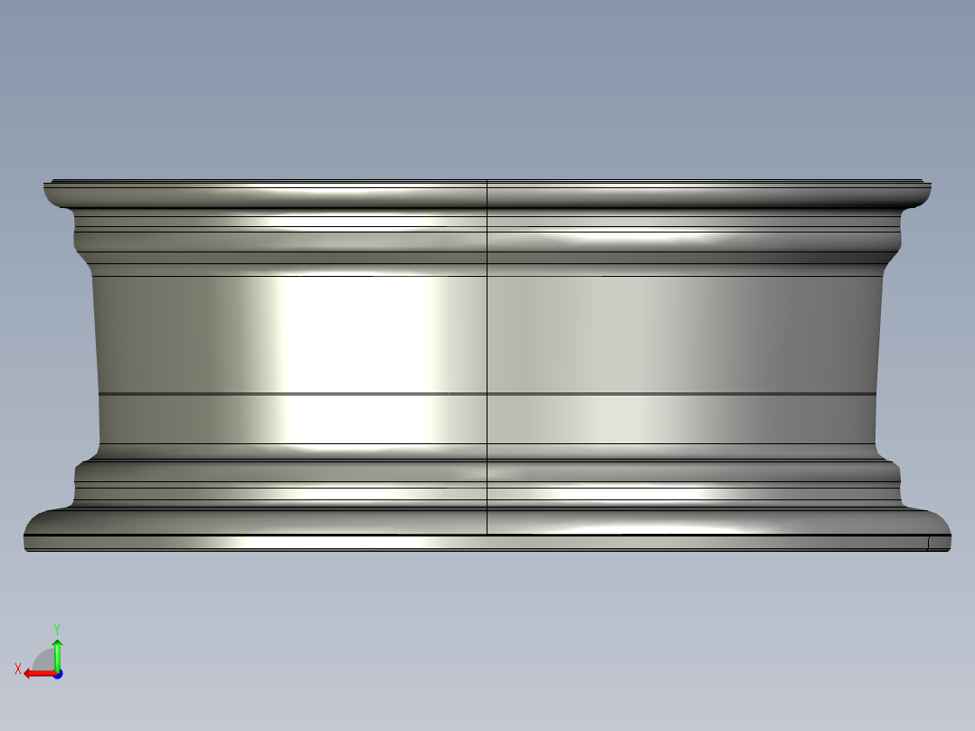 汽车轮毂模型后视图