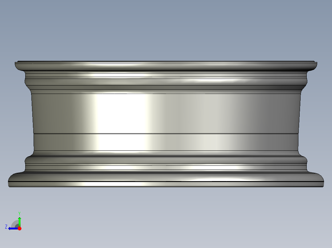 汽车轮毂模型右视图
