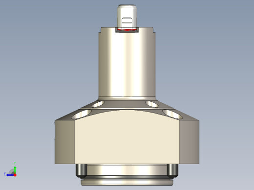 KOSMEKSFA2000-M1A-090-H60多系列多零件图纸模型多系列多零件图纸模型右视缩略图