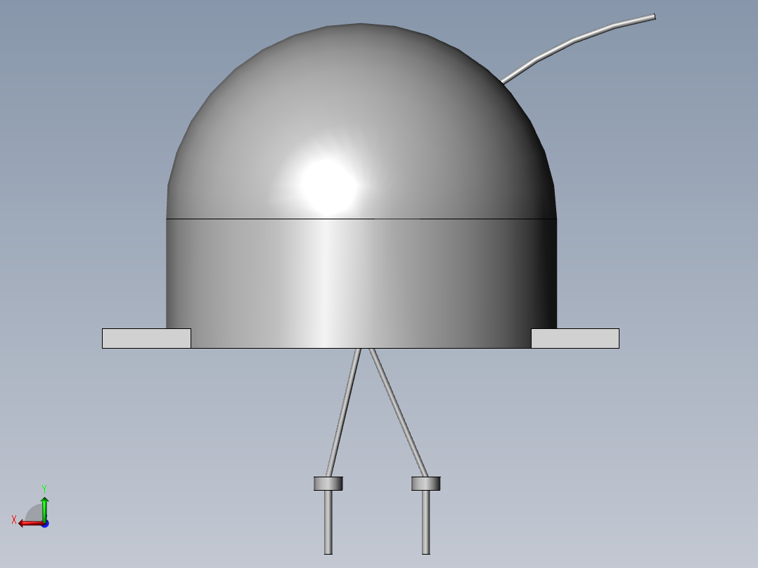 雷电流监测装置后视图