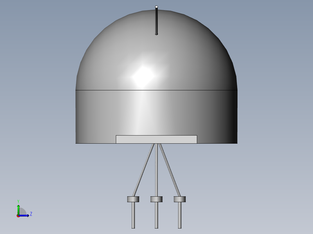 雷电流监测装置左视图