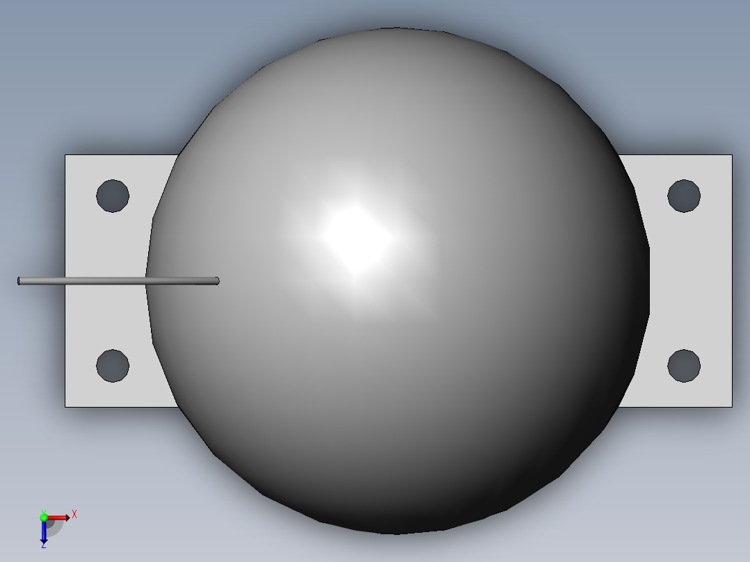 雷电流监测装置俯视图
