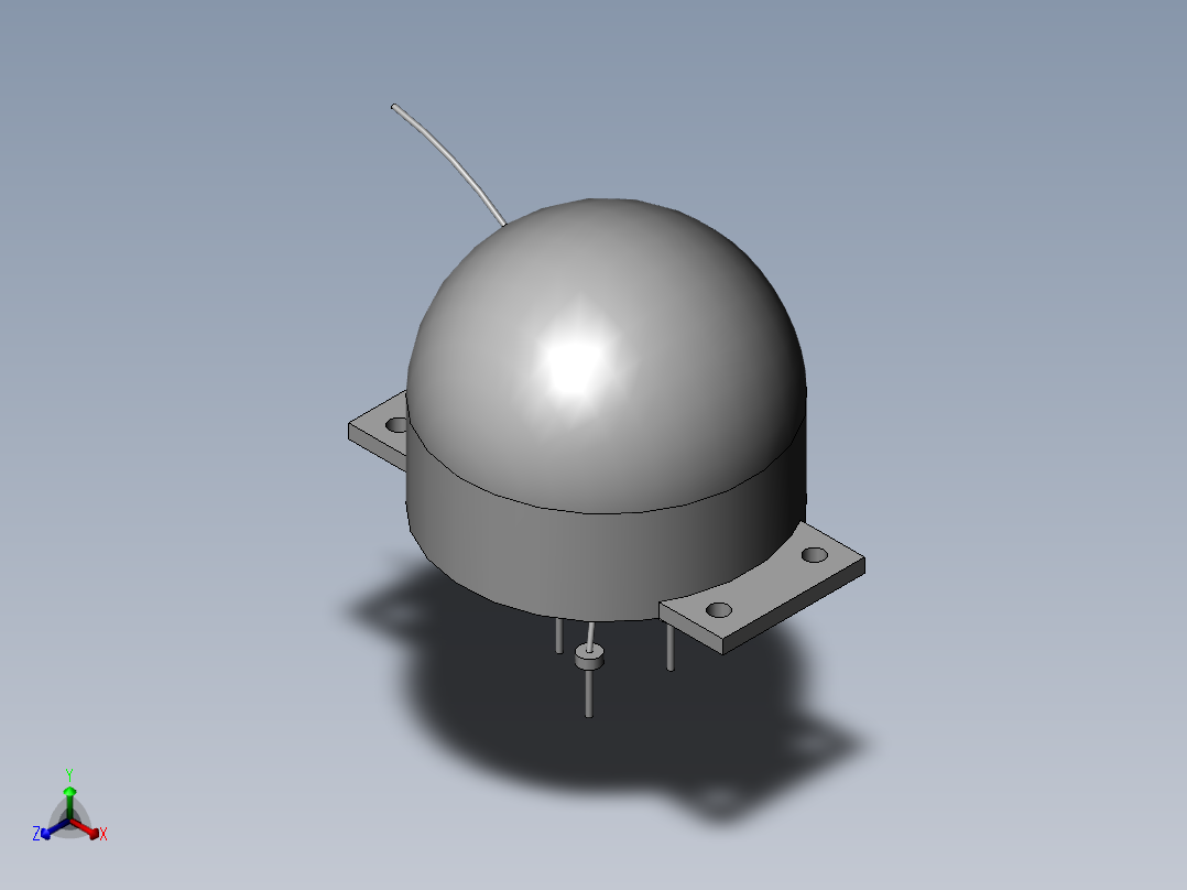 雷电流监测装置正等轴测图