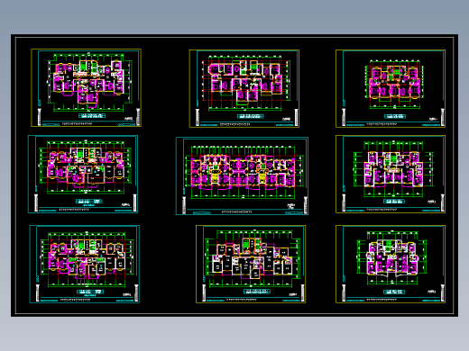 高层户型平面方案图