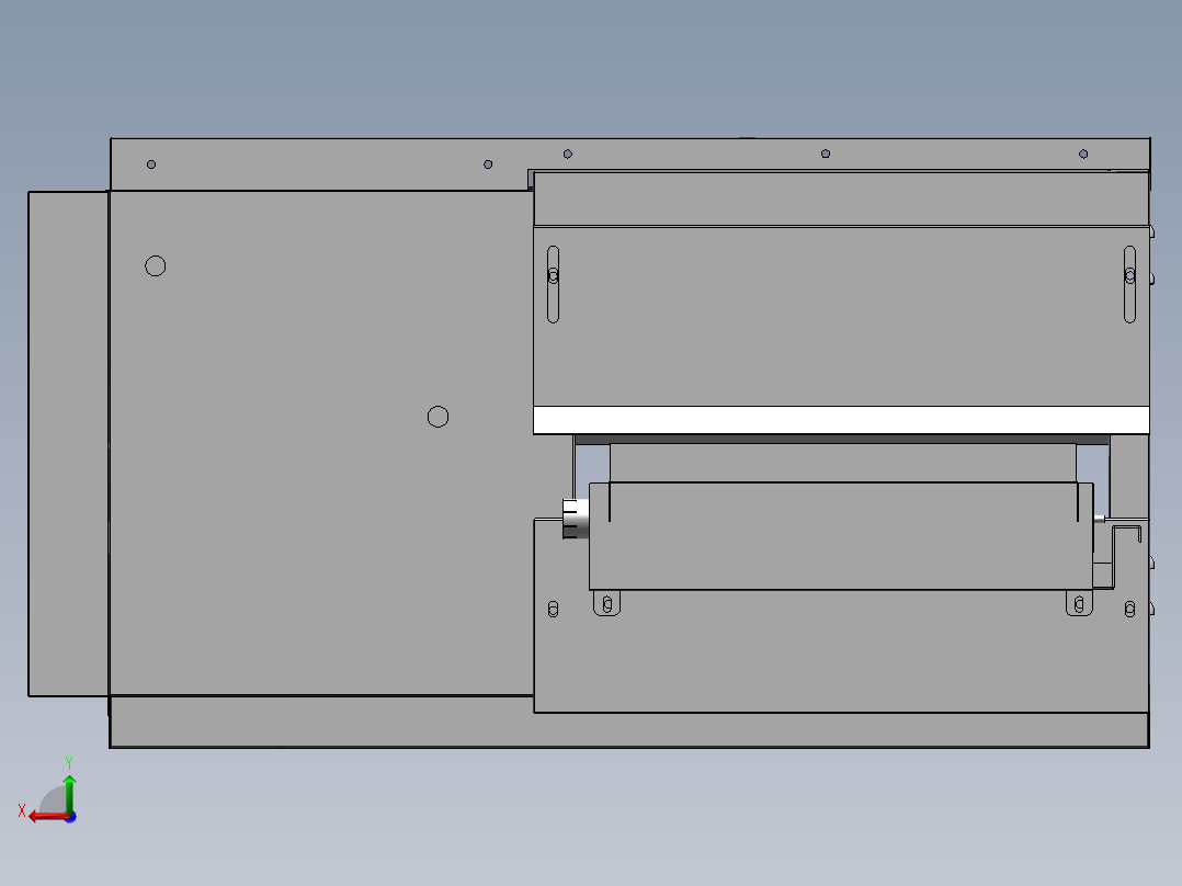 商用链式披萨炉sw16可编辑后视图