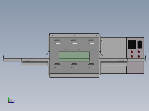 商用链式披萨炉sw16可编辑左视缩略图