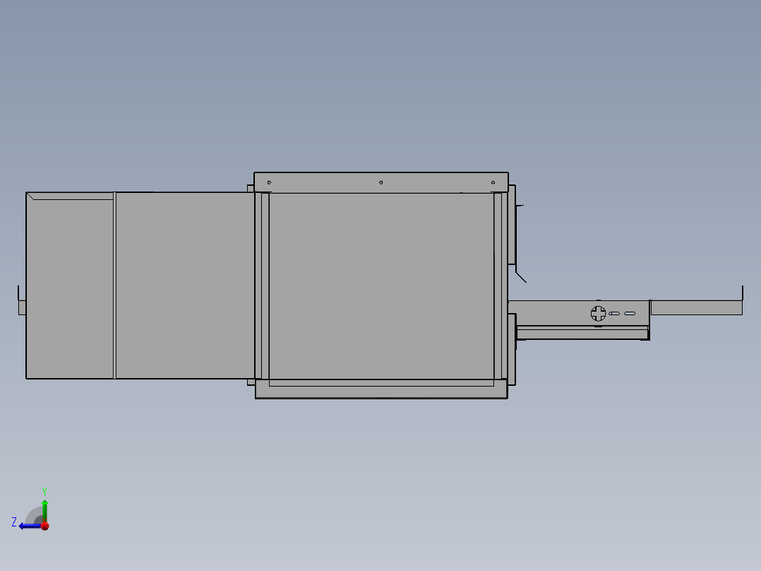 商用链式披萨炉sw16可编辑右视图