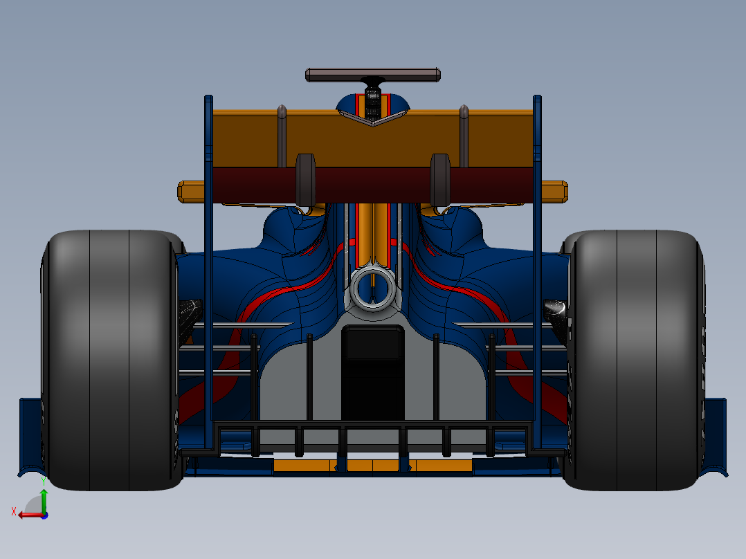 汽车尾翼(33)后视图