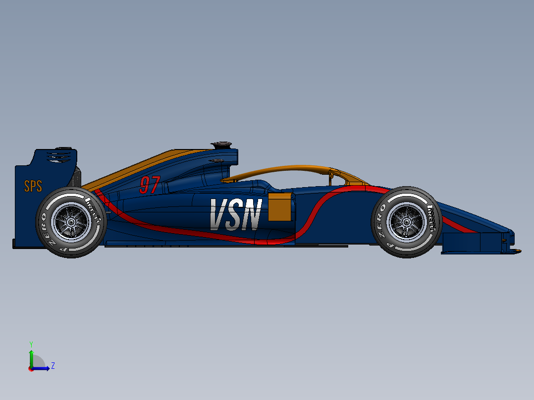 汽车尾翼(33)左视图