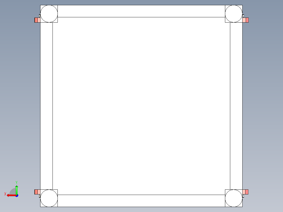 升降辊筒线后视图