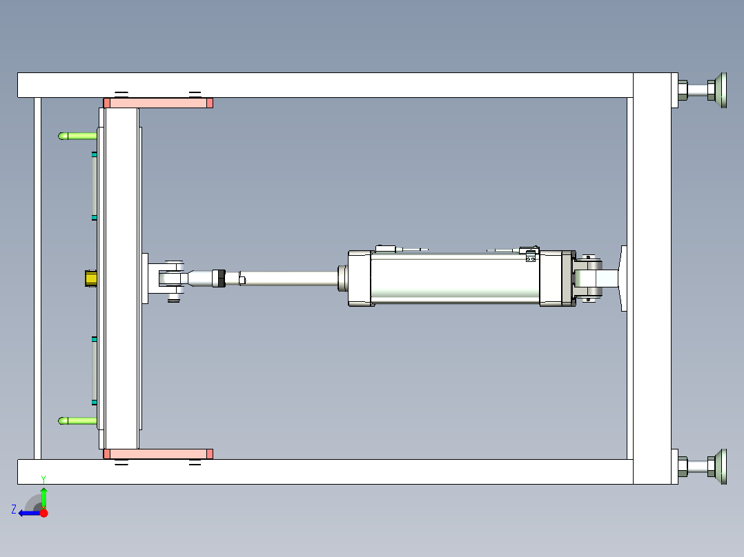 升降辊筒线右视图