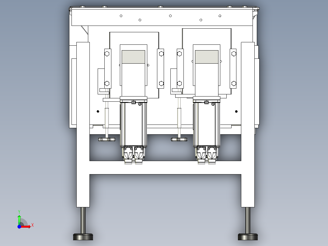 A3003720-水平包装流包装机前视图