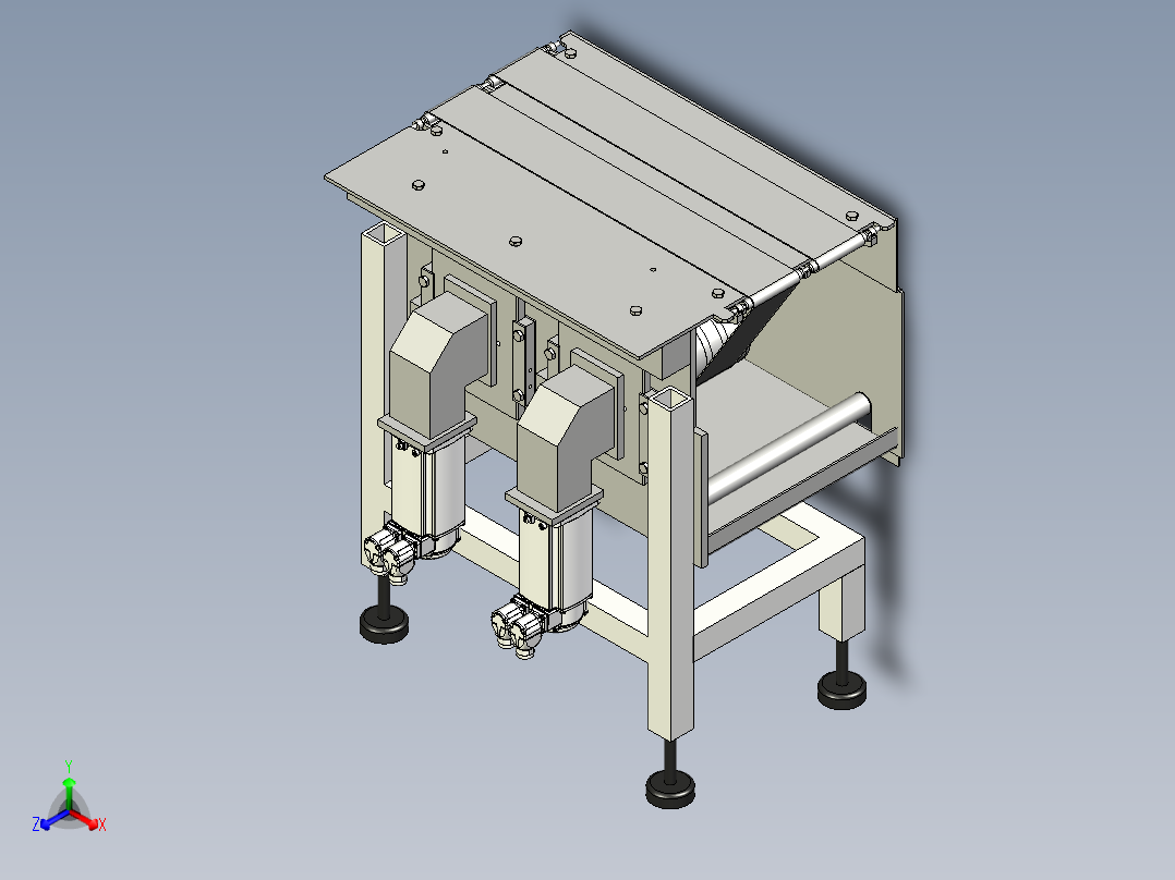 A3003720-水平包装流包装机正等轴测图