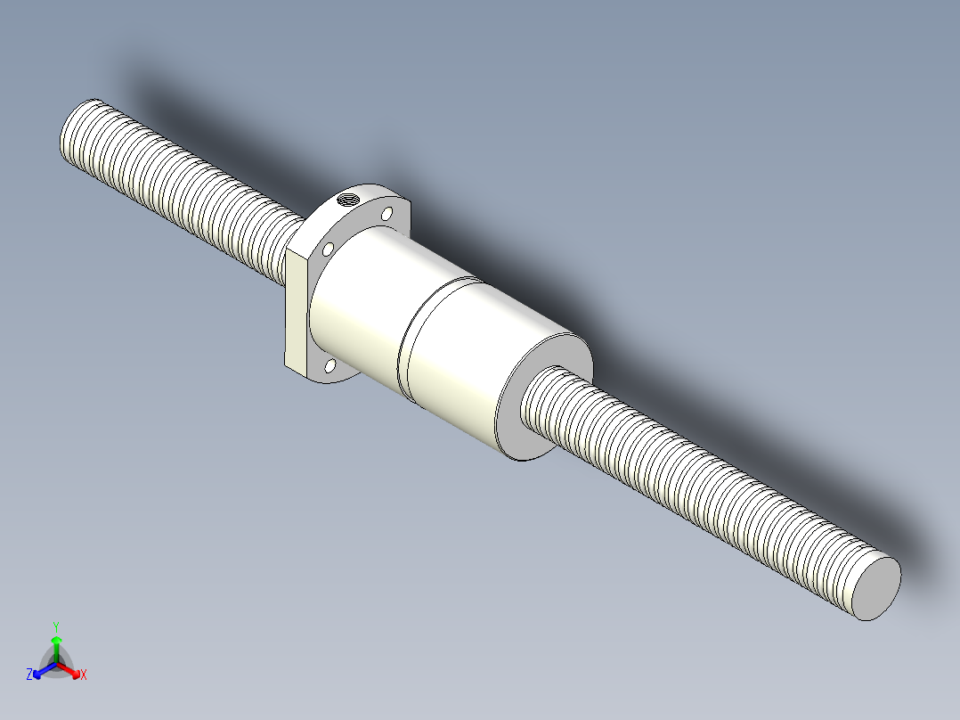 DFV滚珠丝杆正等轴测图