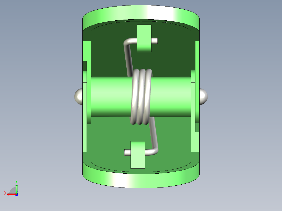 B2005222-弹簧夹后视图