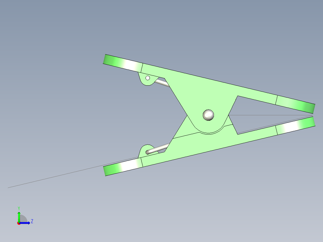 B2005222-弹簧夹左视图