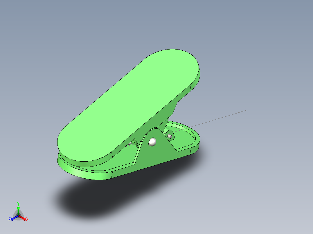 B2005222-弹簧夹正等轴测图