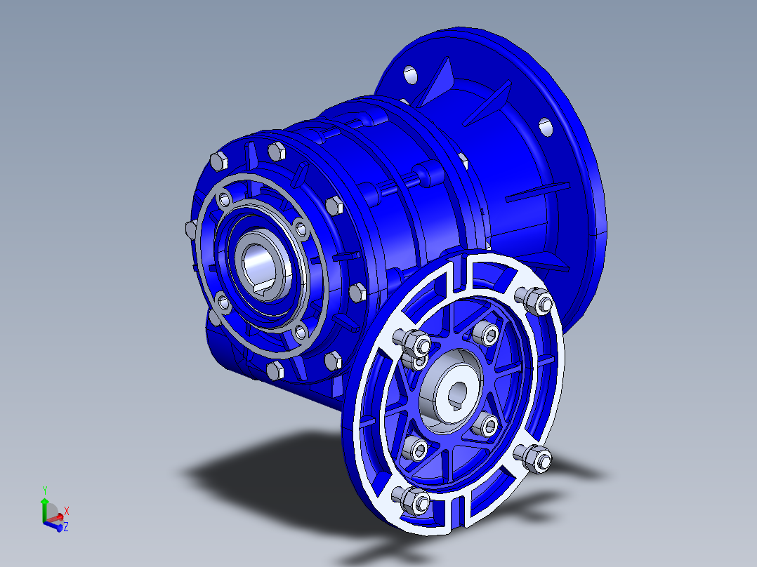 减速器STM RMI 63-FL28-M2SX 80B5主视图