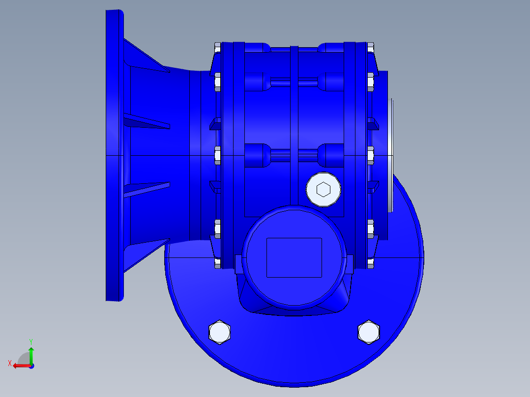 减速器STM RMI 63-FL28-M2SX 80B5后视图