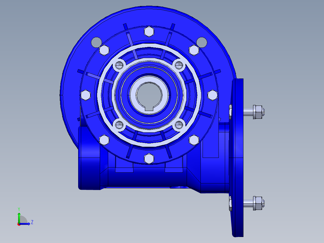 减速器STM RMI 63-FL28-M2SX 80B5左视图