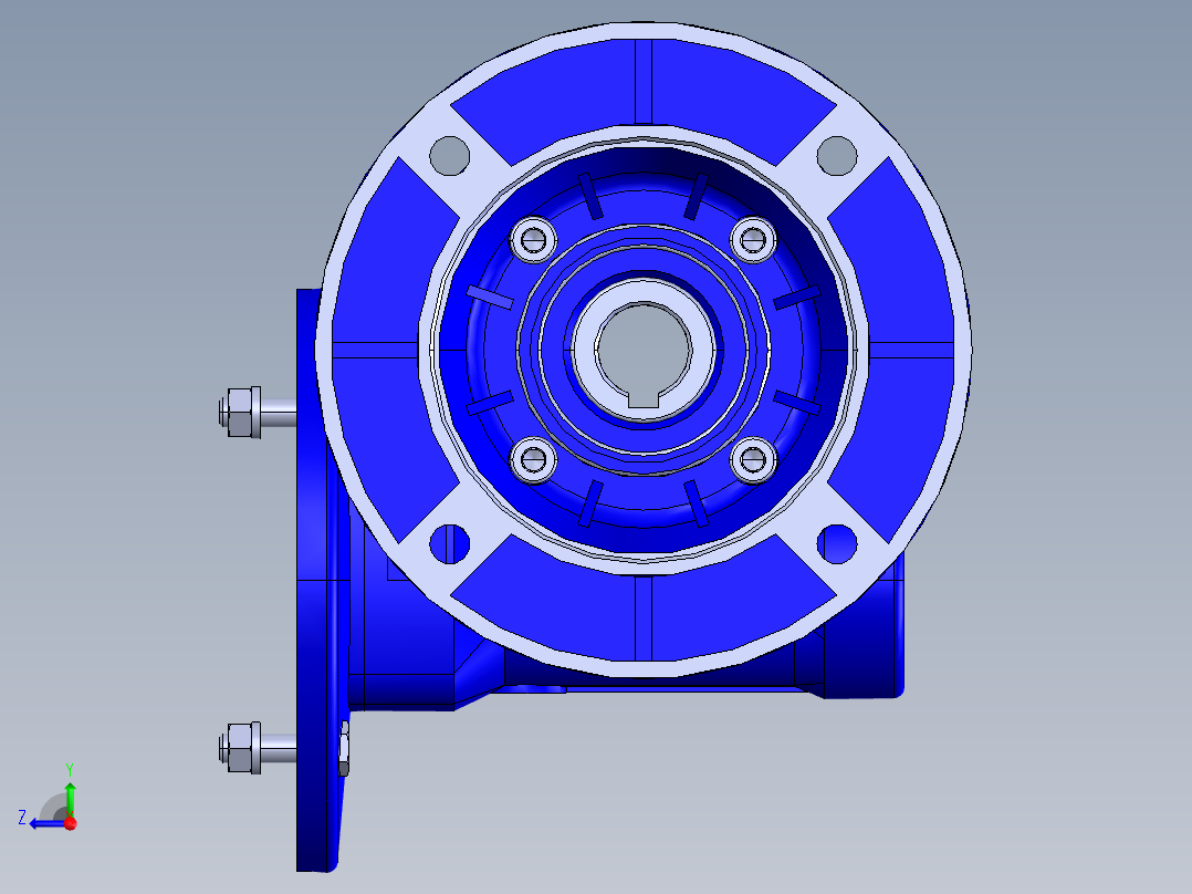 减速器STM RMI 63-FL28-M2SX 80B5右视图