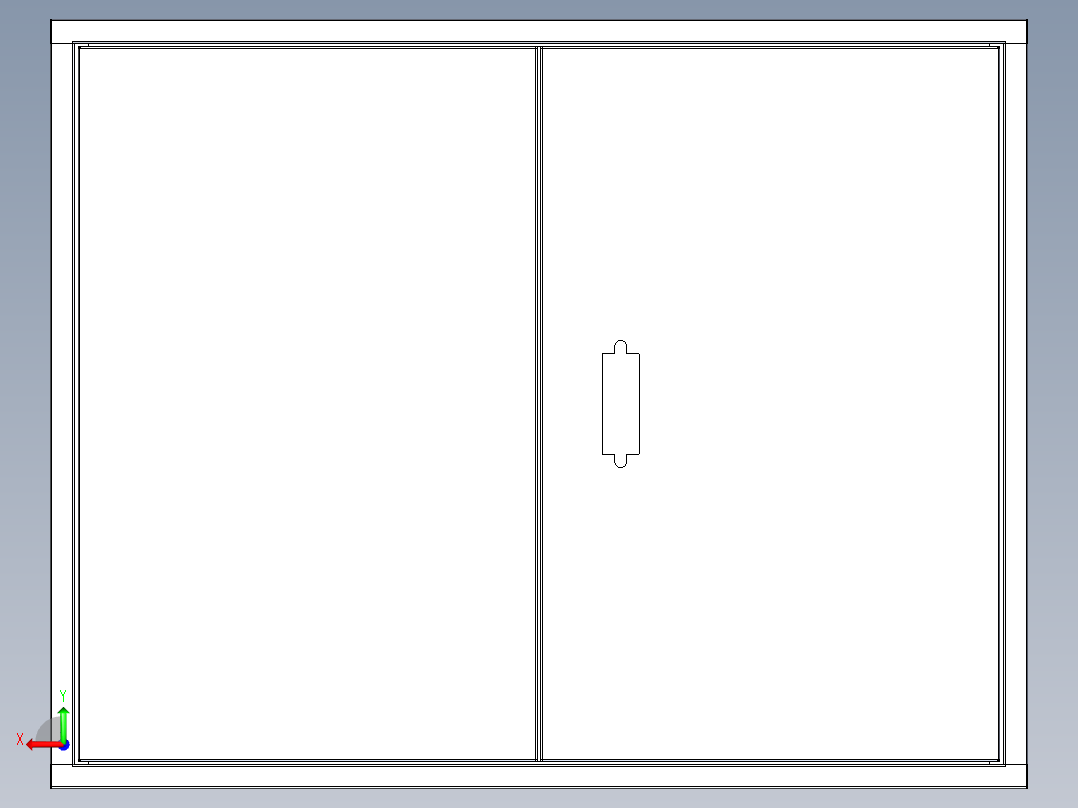 电箱【610x480x240】后视图