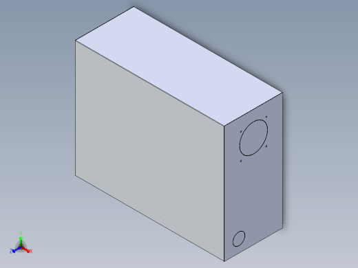 电箱【610x480x240】正等轴测缩略图